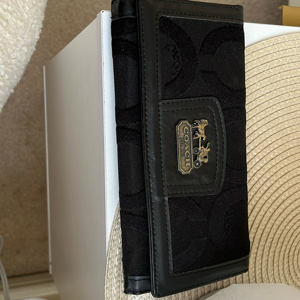 Black coach wallet